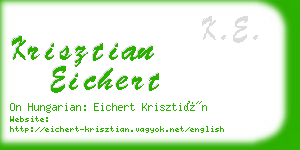 krisztian eichert business card